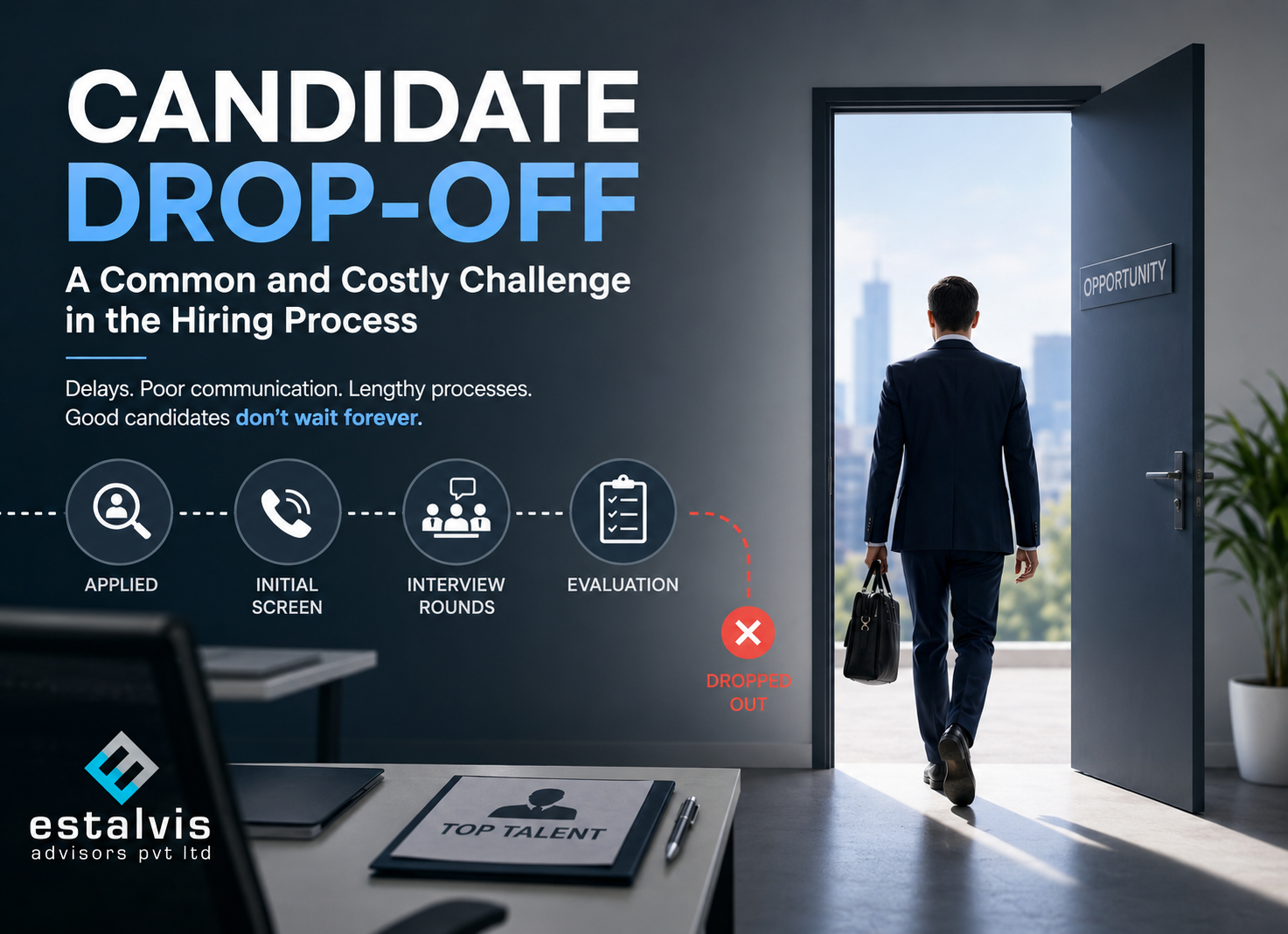 Candidate Drop-Off: A Common and Costly Challenge in the Hiring Process